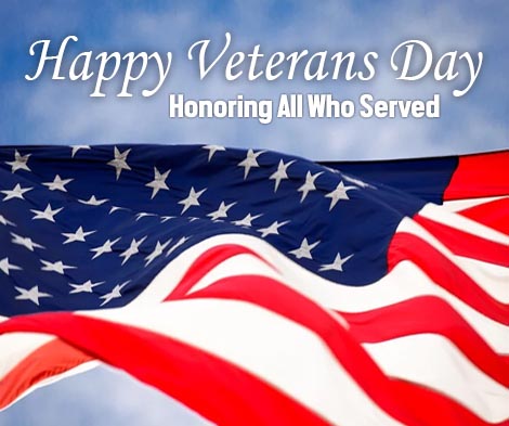 Happy Veterans Day from Certified Boom Repair
